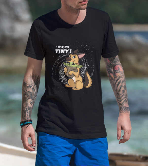 It's So Tiny Baby Yoda German Shepherd T-Shirt