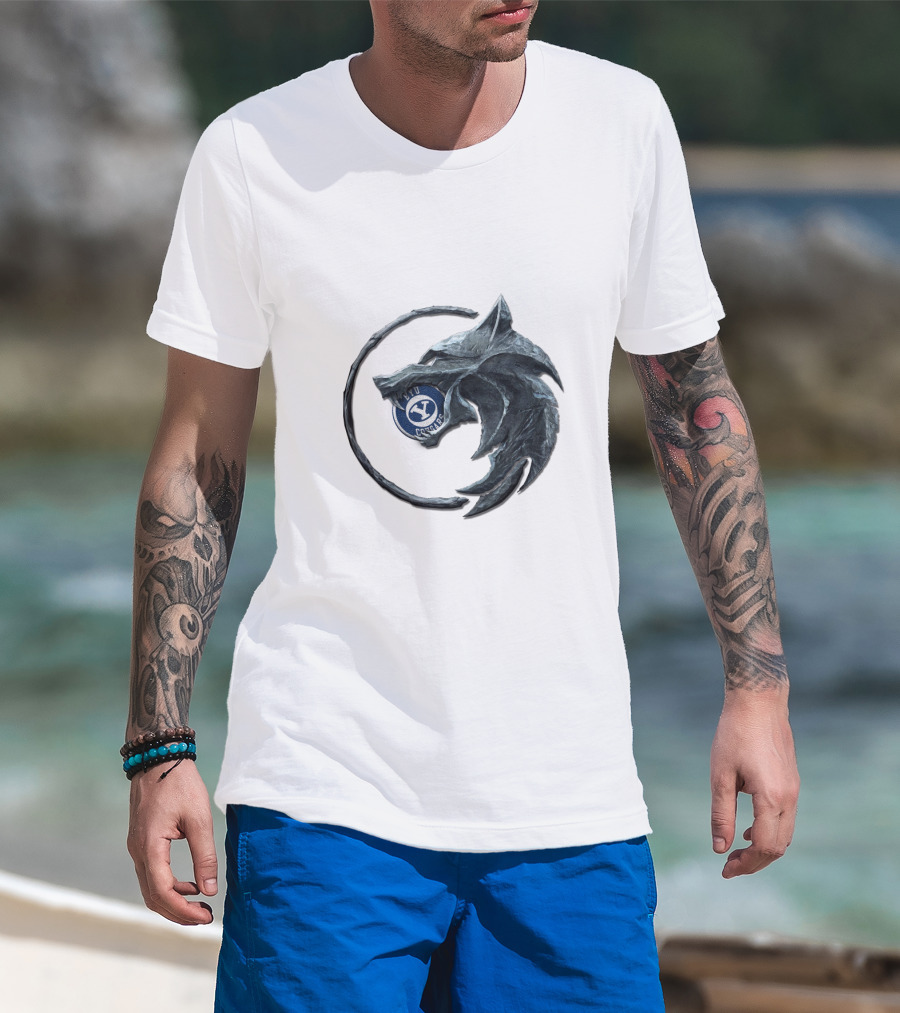 Byu Concept Circle Wolf T-Shirt
