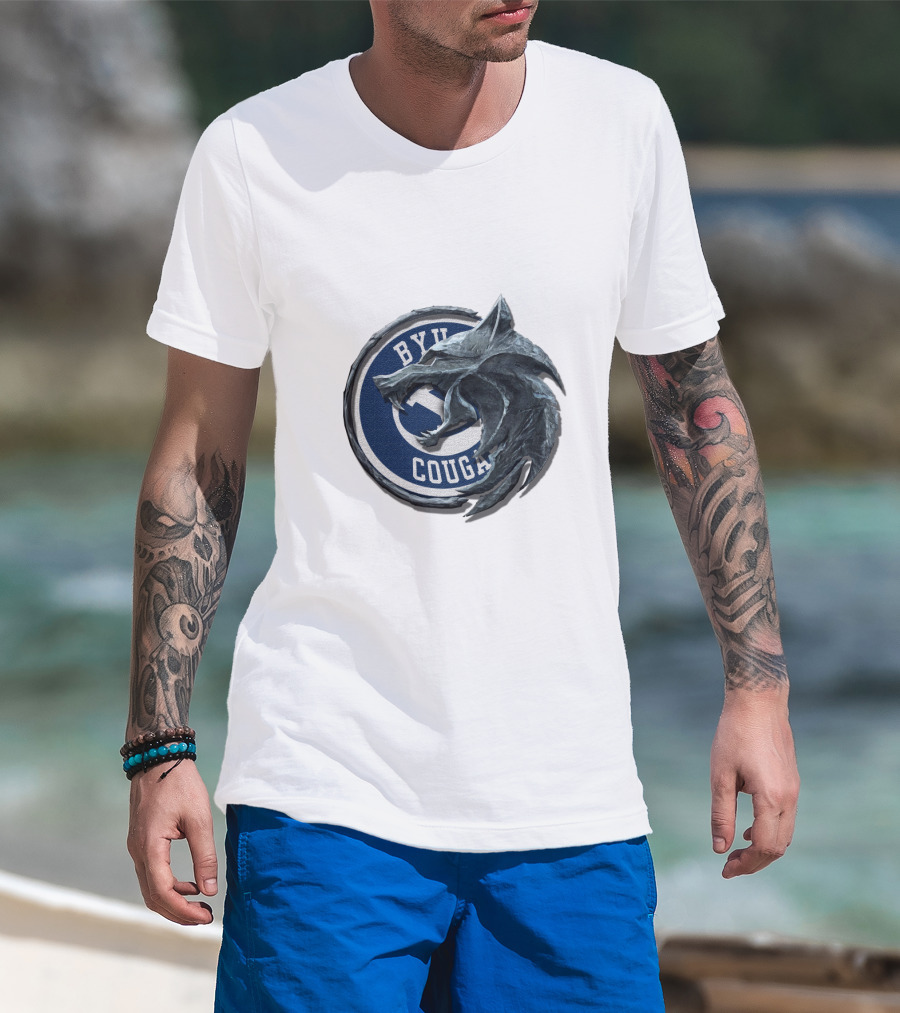 Byu Cougars Wolf Overlay Cht1Twnc2003 T-Shirt