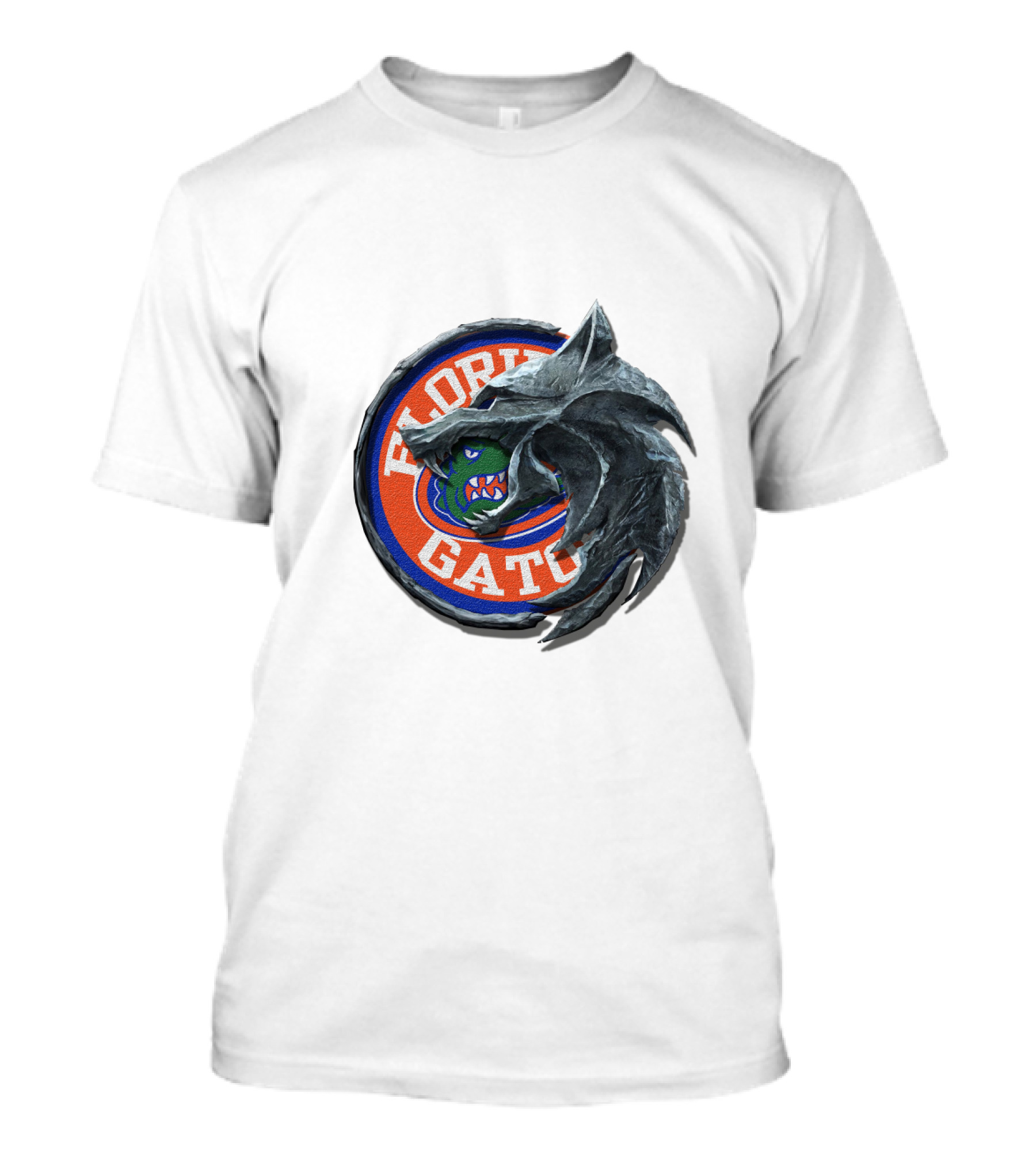 Florida Gators Game Of Thrones House Stark Emblem Mashup T-Shirt