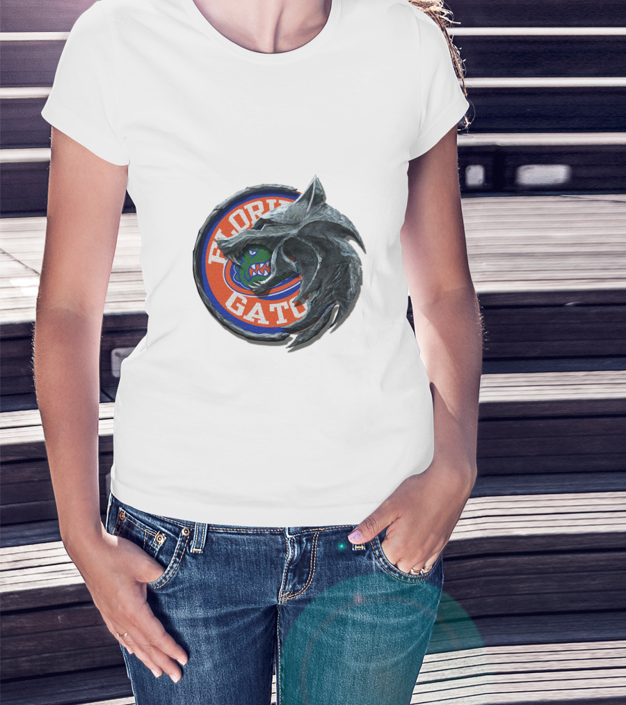 Florida Gators Game Of Thrones House Stark Emblem Mashup T-Shirt