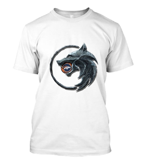 Cht1Twnfl1010 Denver Broncos Wolf T-Shirt