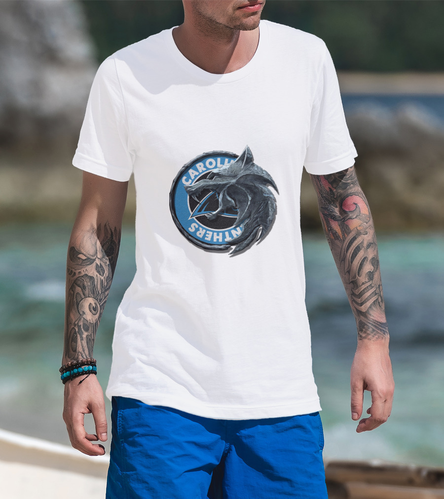 Carolina Panthers Dragon Logo Fusion T-Shirt