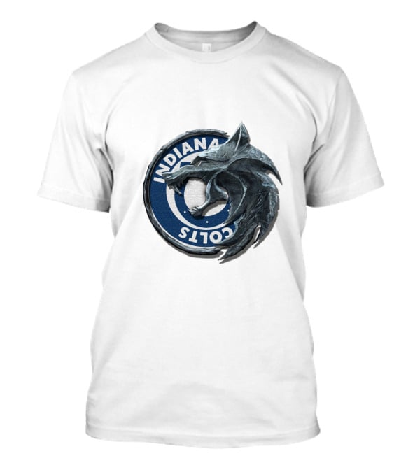 Indiana Colts Wolf Hybrid Logo T-Shirt