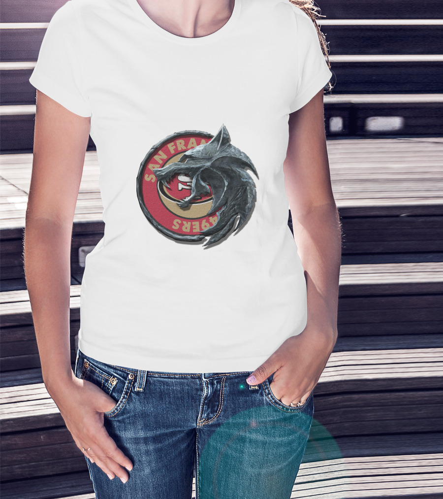 San Francisco 49ers Dragon Emblem Cht1Twnfl2027 T-Shirt