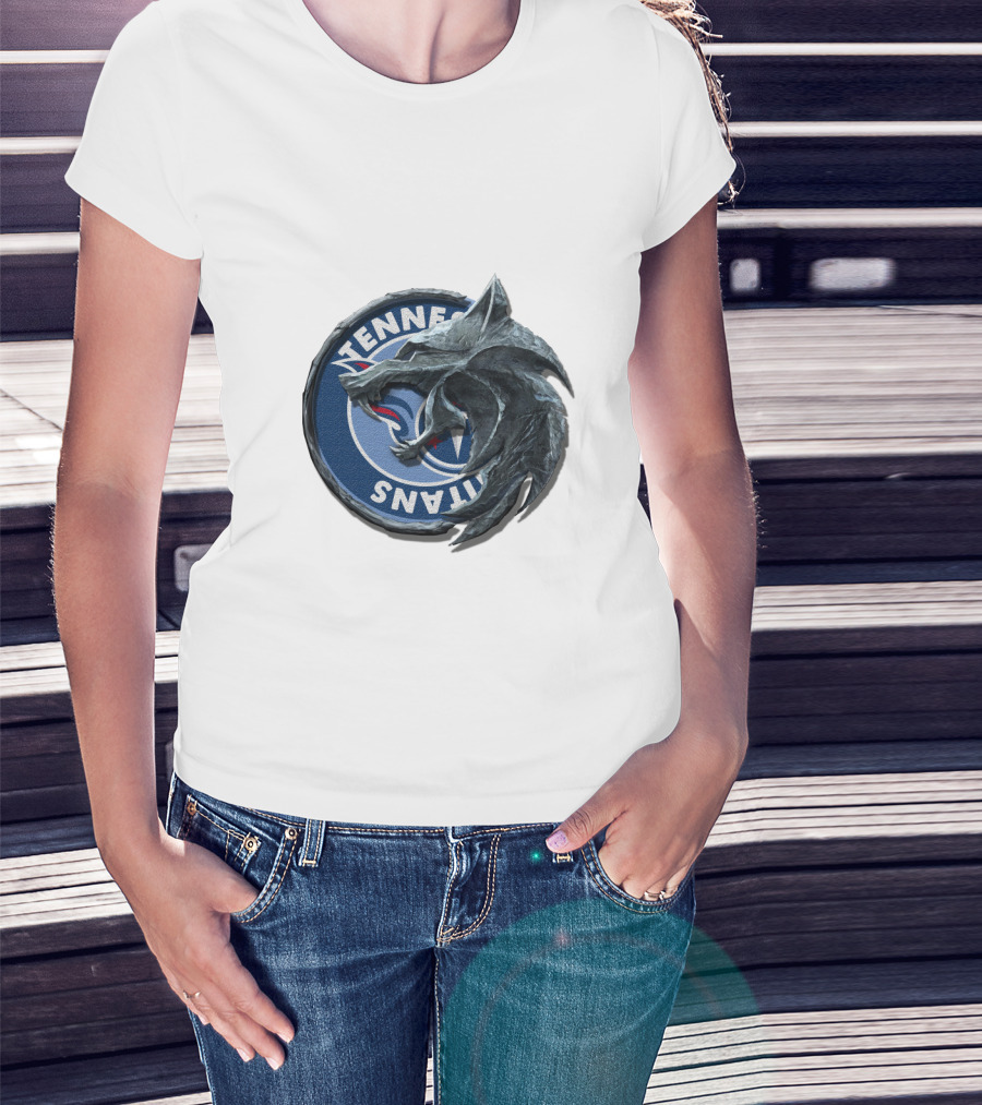 Tennessee Titans Wolf Emblem Cht1Twnfl2030 T-Shirt