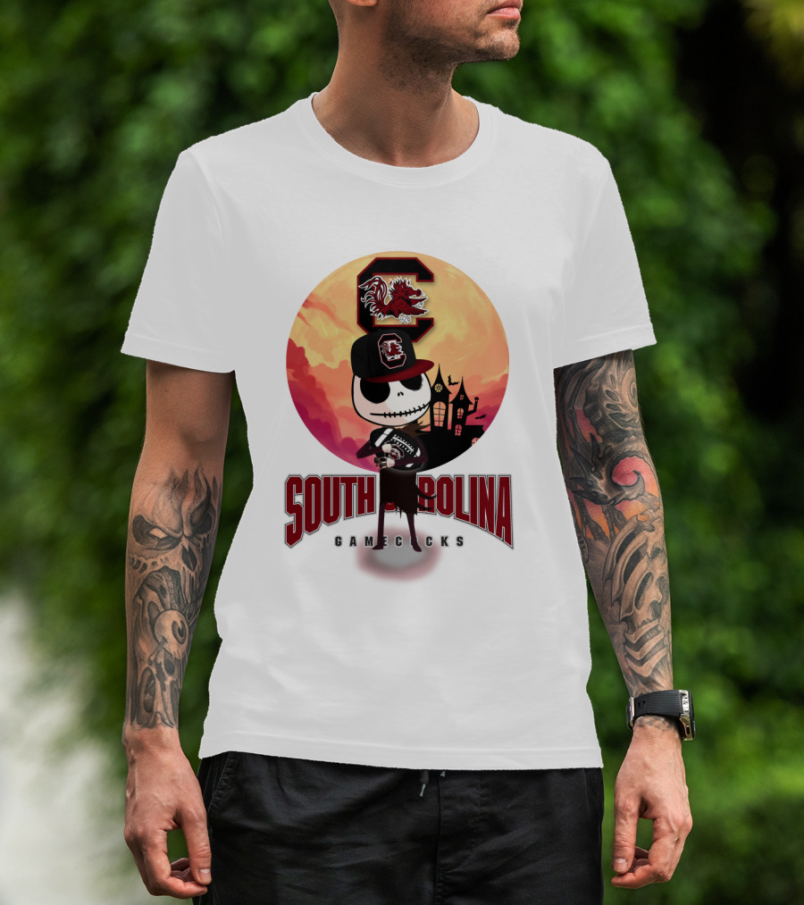 South Carolina Gamecocks Halloween Character Football T-Shirt