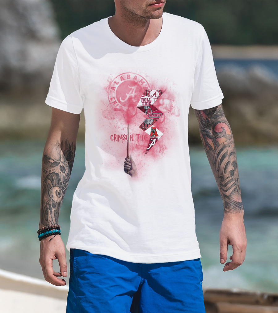 Alabama Crimson Tide Roll Tide Fan Art Chtnca1001 T-Shirt