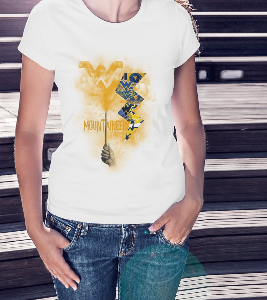 West Virginia Mountaineers Wvu Triangles And Smoke T-Shirt