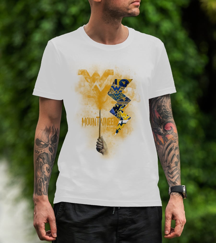 West Virginia Mountaineers Wvu Triangles And Smoke T-Shirt
