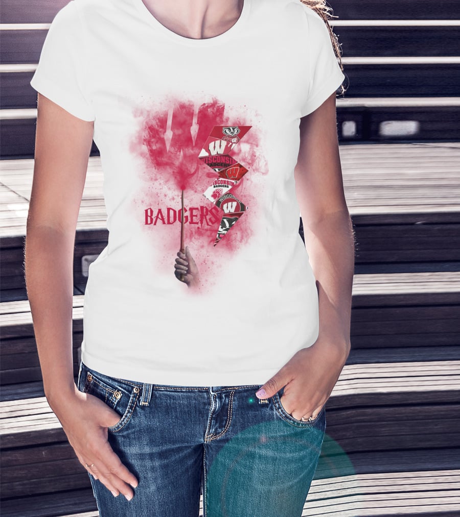 Wisconsin Badgers W Logo Sports Fan Art Chtnca1014 T-Shirt