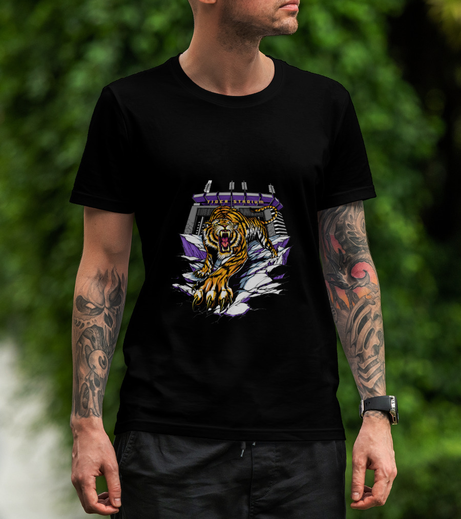 Tiger Stadium Roaring Tiger Breakthrough T-Shirt