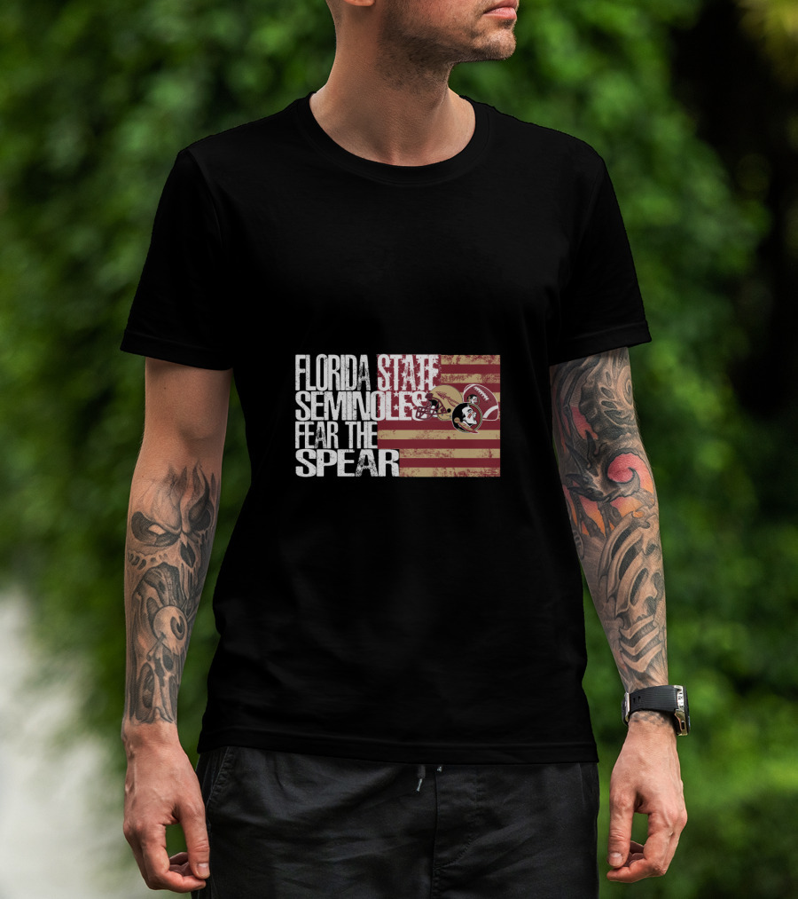 Florida State Seminoles Fear The Spear Flag T-Shirt