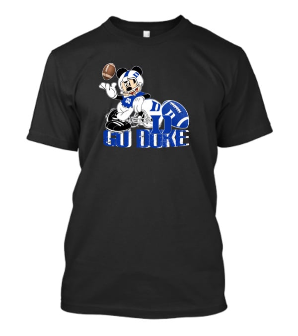 Chtnca8006 Go Duke Football Mickey Mouse T-Shirt