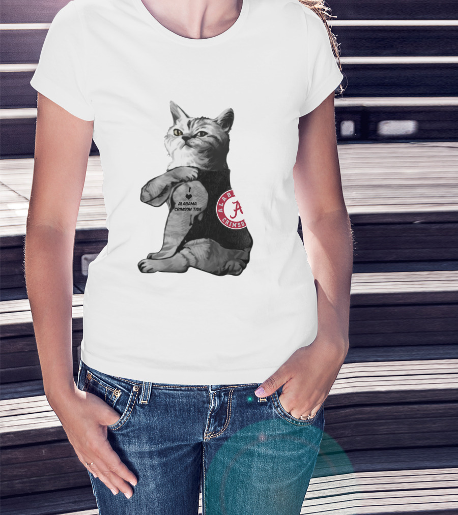 Alabama Crimson Tide Cat T-Shirt
