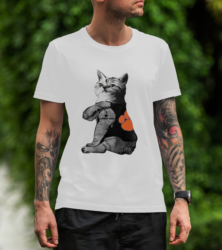 Clemson Tigers Cat Paw Print T-Shirt