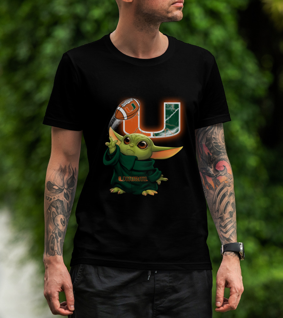Umiami Baby Yoda Football Force U T-Shirt