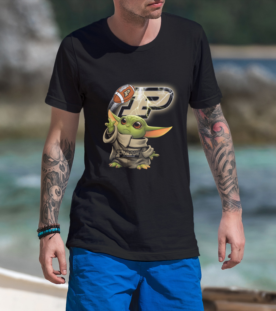 Purdue Boilermakers P Football Baby Alien T-Shirt