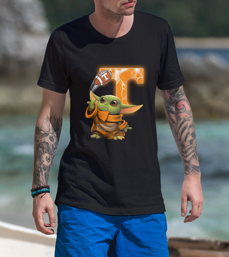 Tennessee Vols Grogu Football T T-Shirt