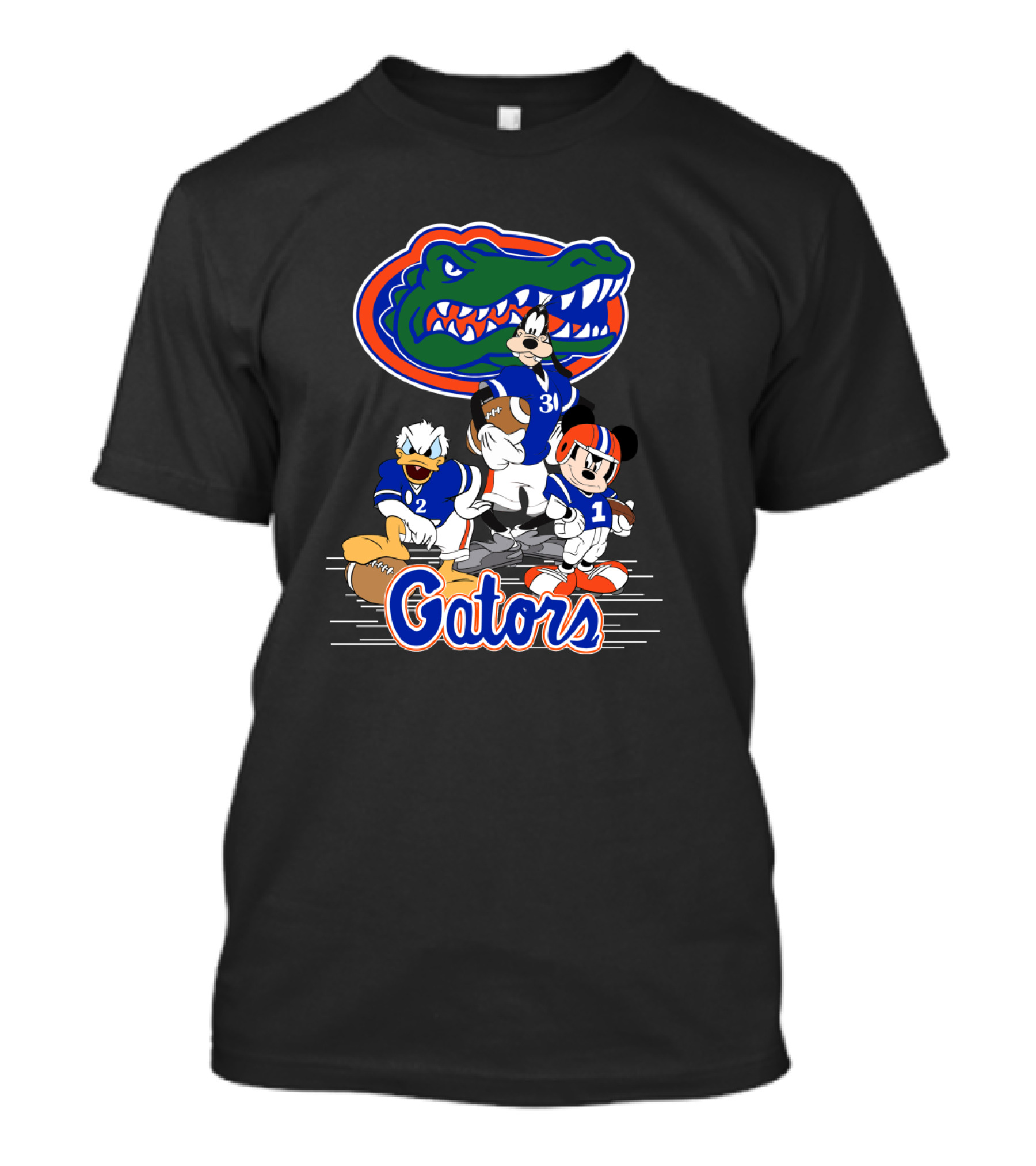 Gators Football Goofy Mickey Donald T-Shirt