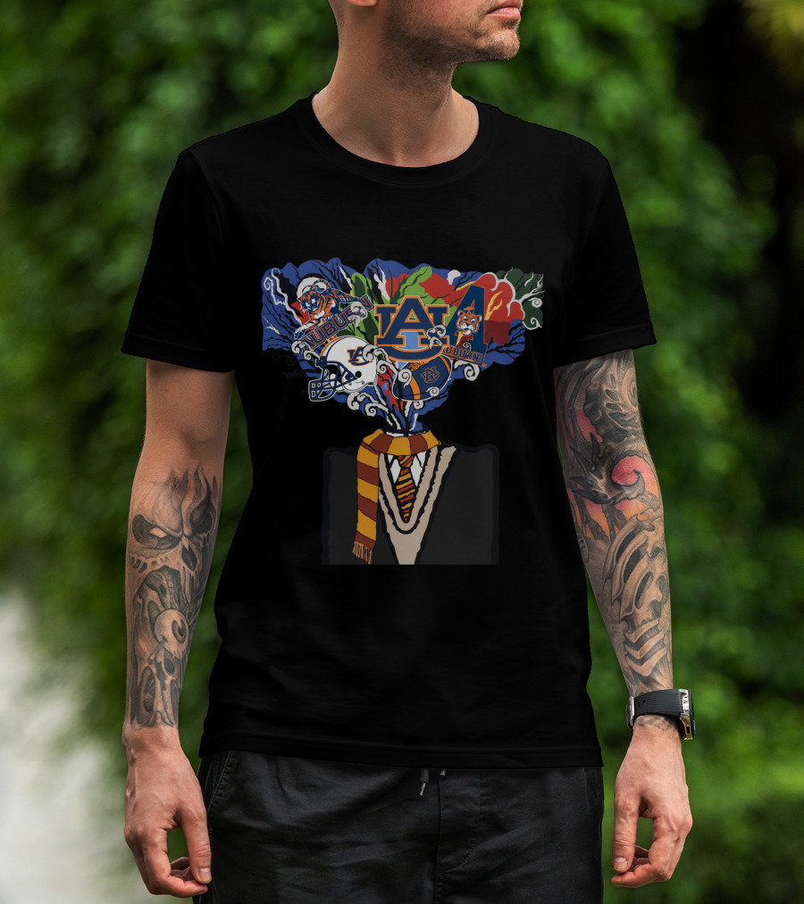 Auburn University Tigers Football Magic Surrealism Iconic Explosion T-Shirt