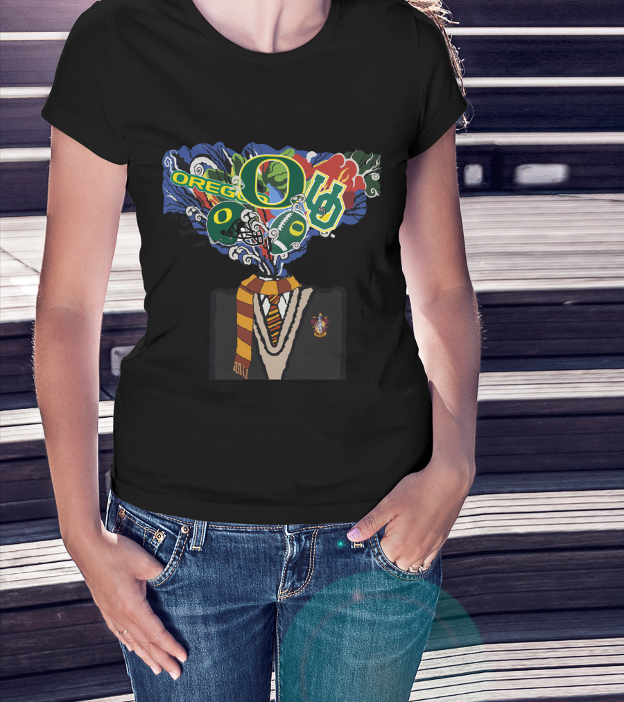 Oregon Ducks Hogwarts Mashup Chtnca11021 T-Shirt