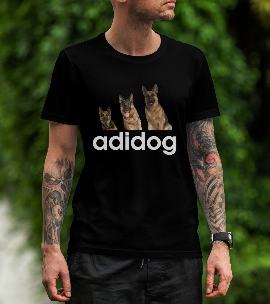 Adidog German Shepherd Trio T-Shirt