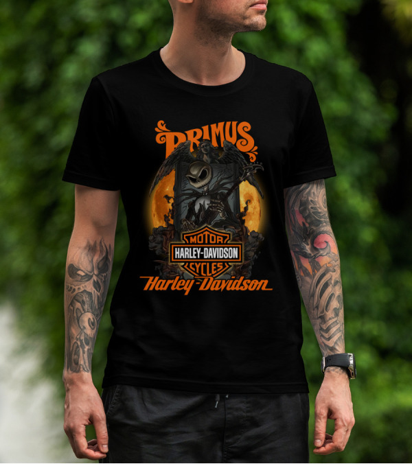 Primus Harley Davidson Motor Cycles 1212 Halo T-Shirt