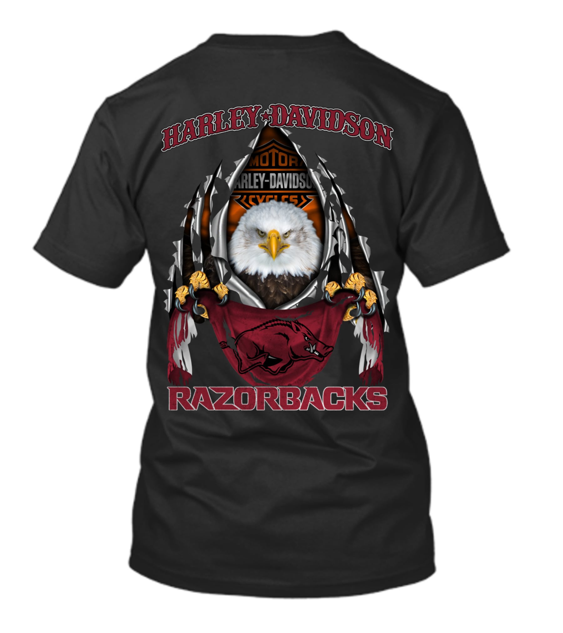 Harley Davidson Motor Cycles Razorbacks T-Shirt