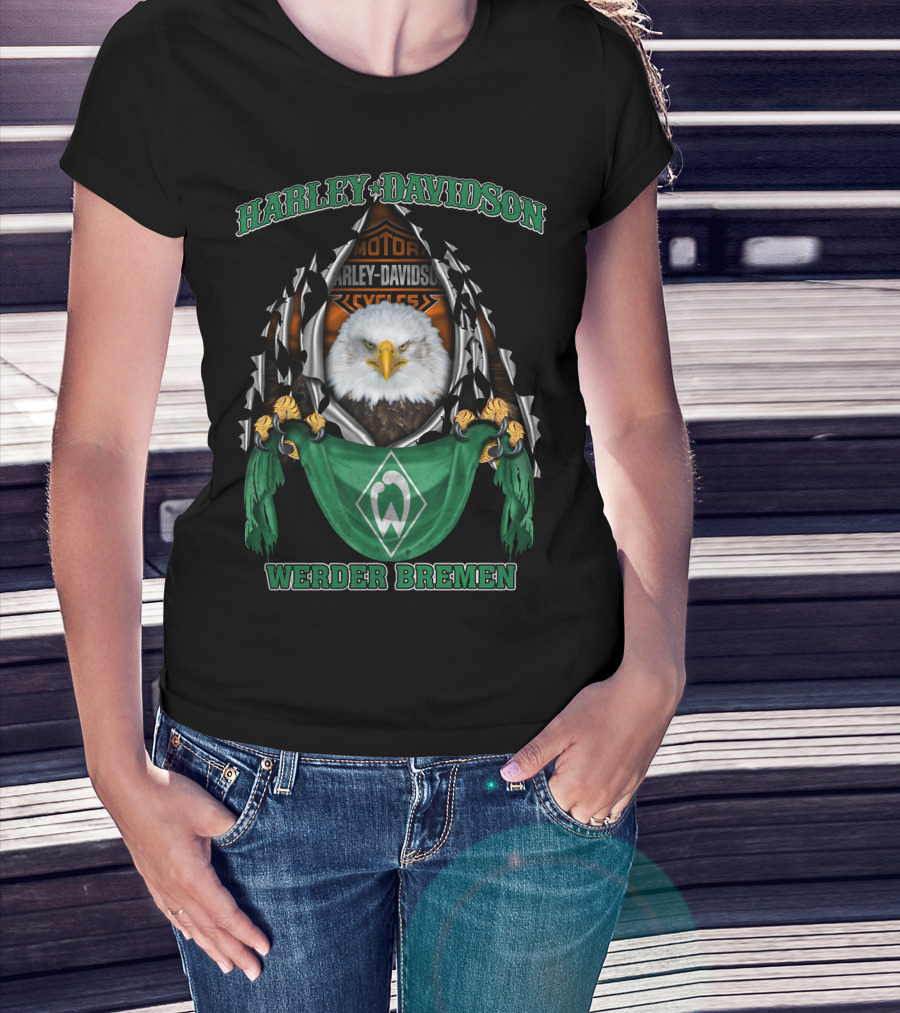Harley Davidson Eagle Motor Cycles Werder Bremen T-Shirt