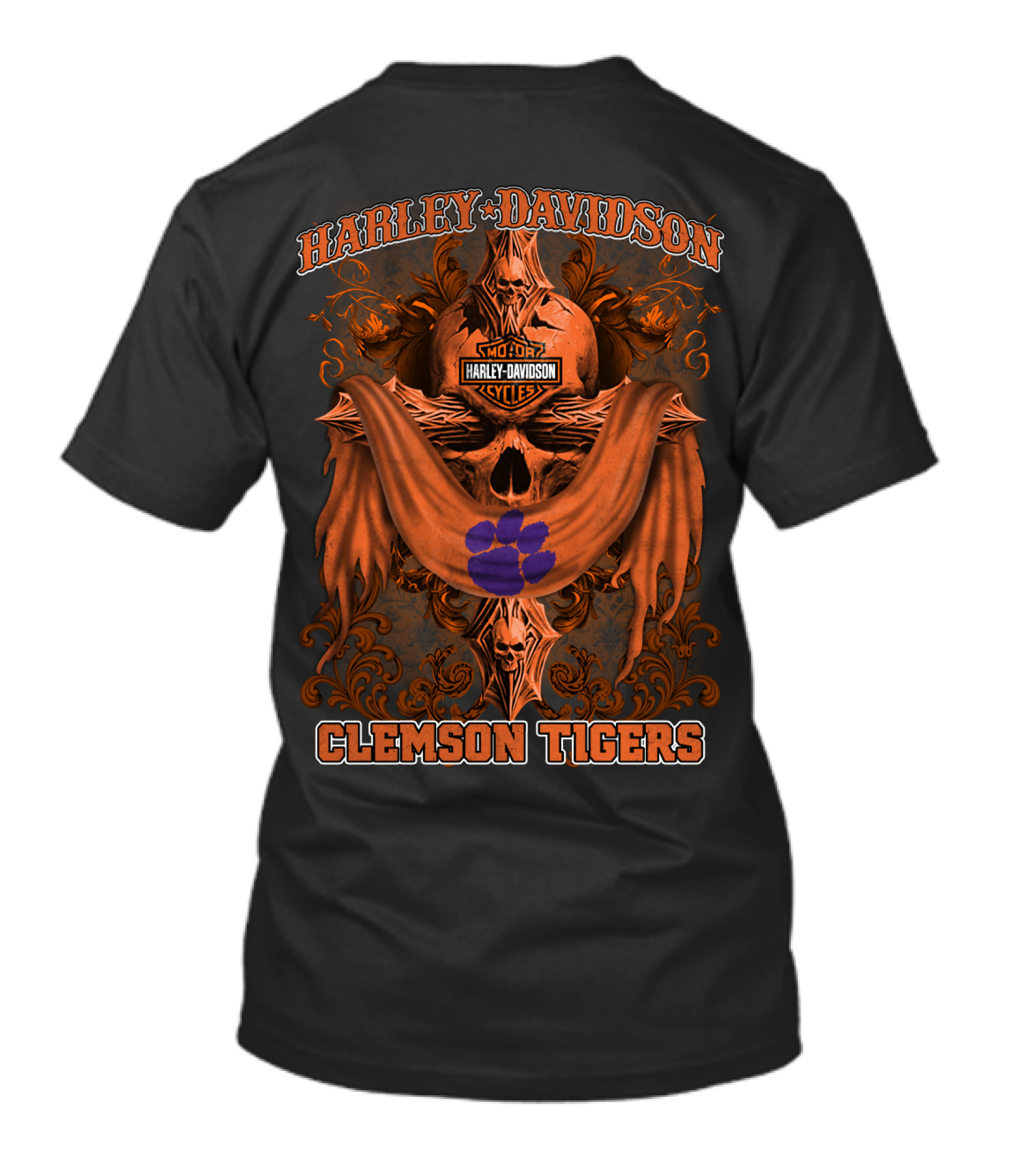 Harley Davidson Motor Cycles Clemson Tigers T-Shirt