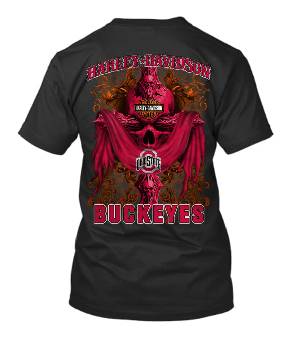 Harley Davidson Ohio State Buckeyes Motorcycles 84 Ncaa T-Shirt