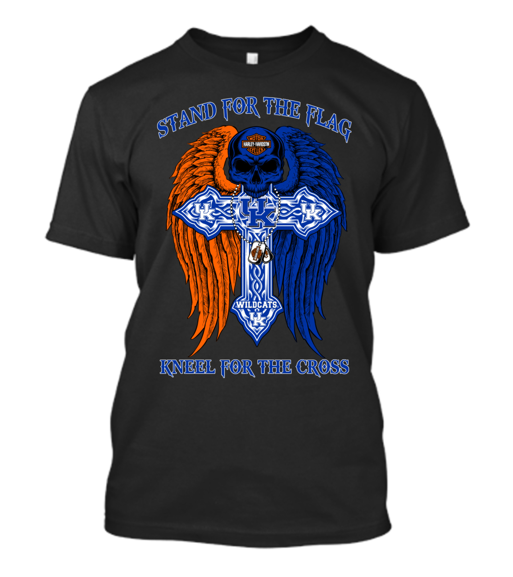 Stand For The Flag Kneel For The Cross Kentucky Wildcats T-Shirt