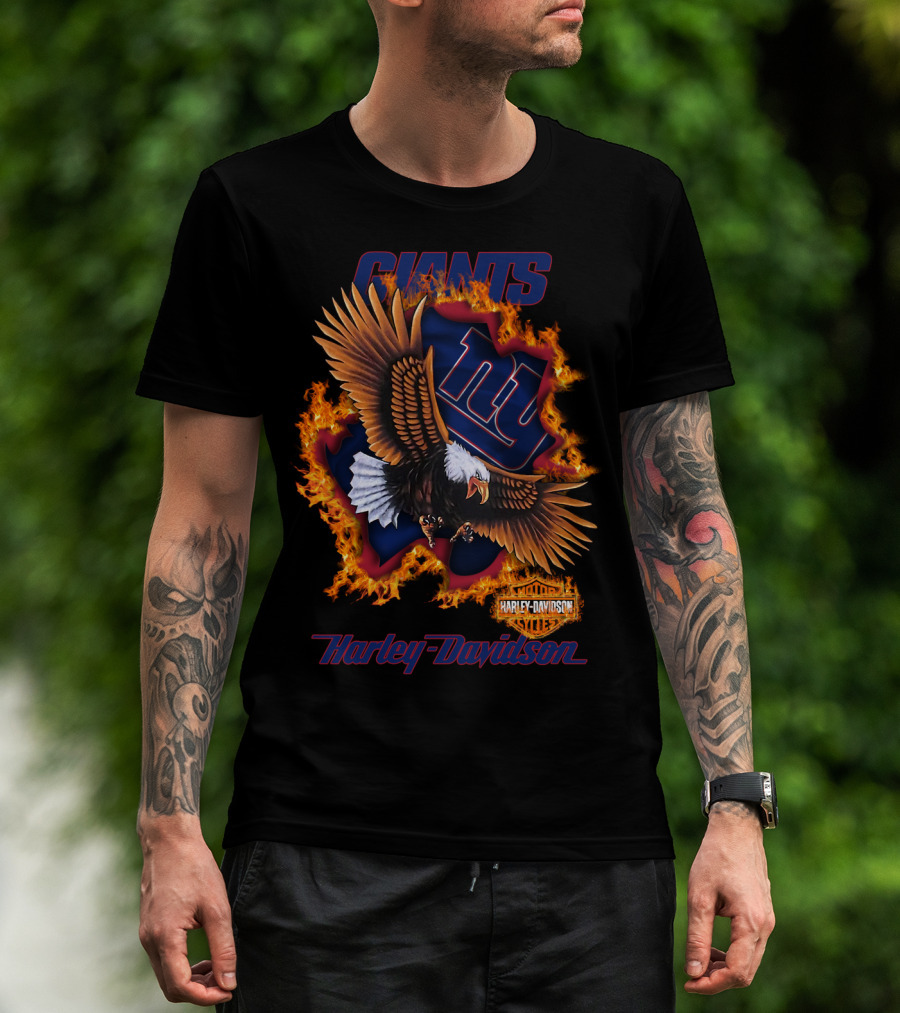 Giants Harley Davidson New York Giants Nfl 84 T-Shirt