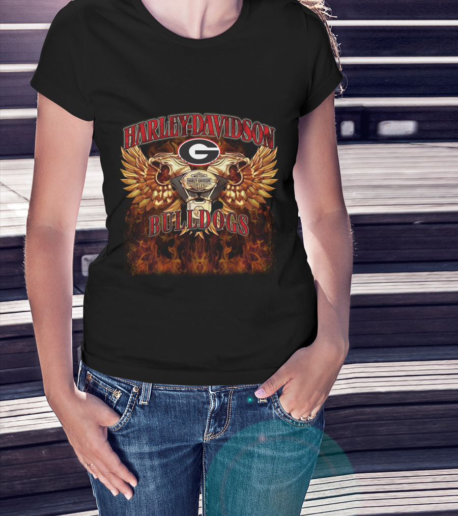 Harley Davidson Georgia Bulldogs T-Shirt