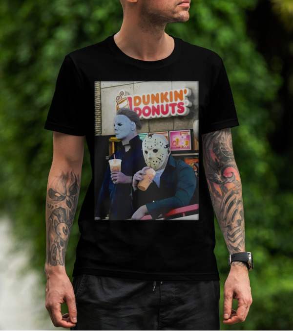 DK HLW Dunkin Donuts Michael Jason T-Shirt