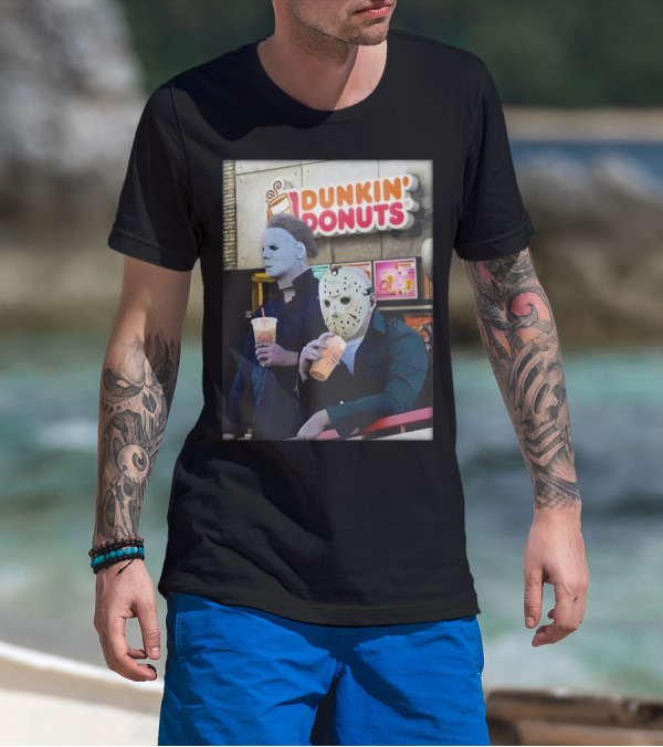 DK HLW Dunkin Donuts Michael Jason T-Shirt