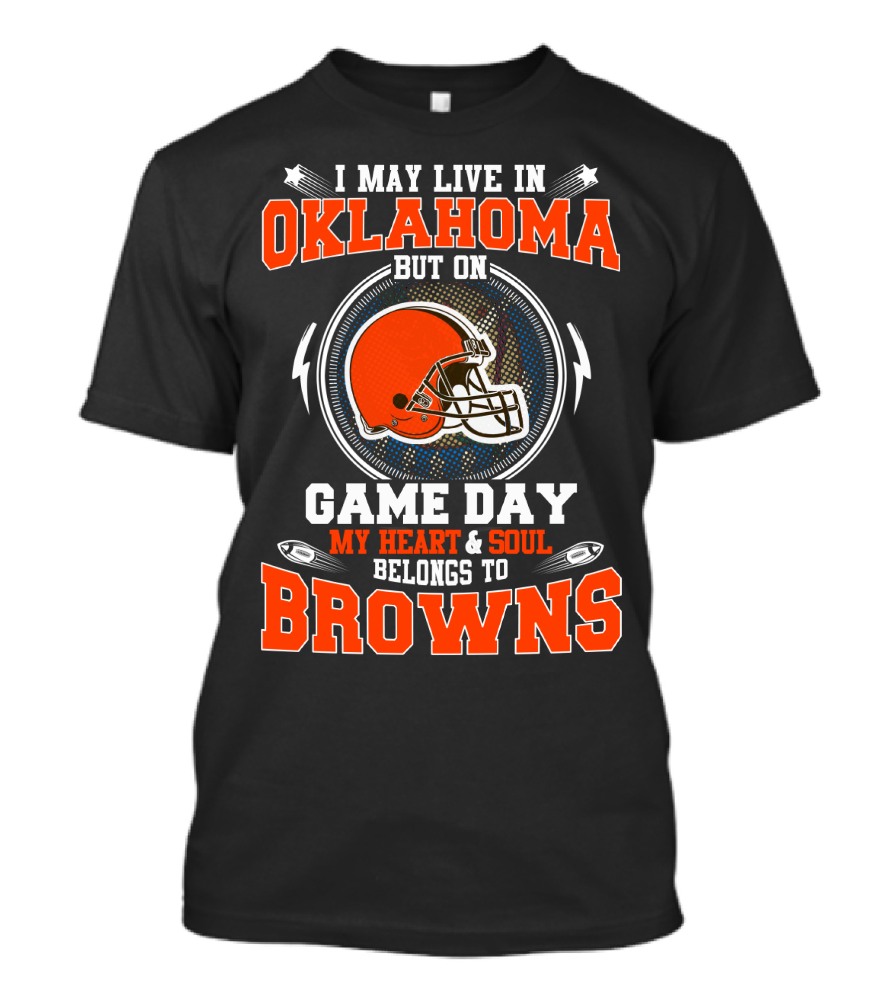 OKLAHOMA GAME DAY MY HEART And SOUL BELONGS TO BROWNS T-Shirt
