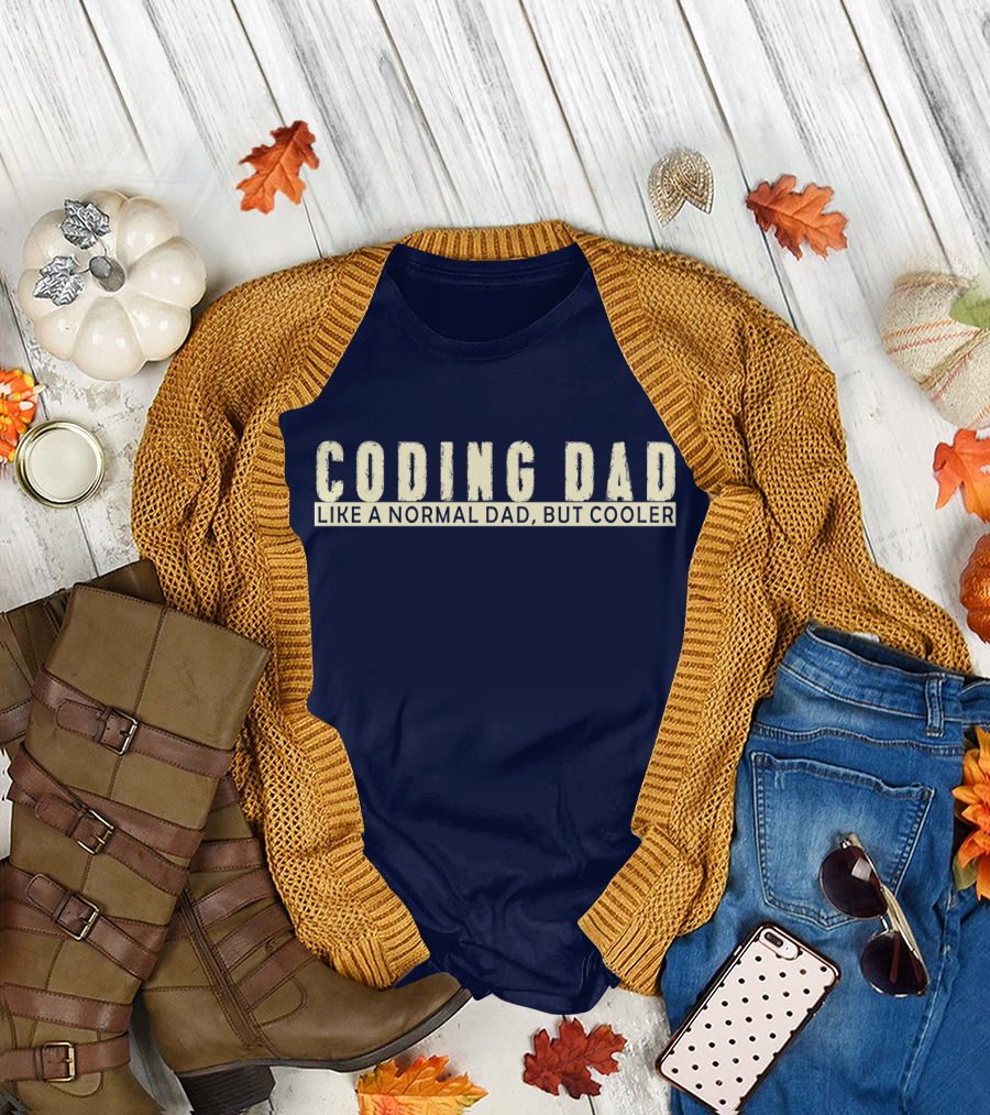 Coding Dad Like a Normal Dad But Cooler T-Shirt