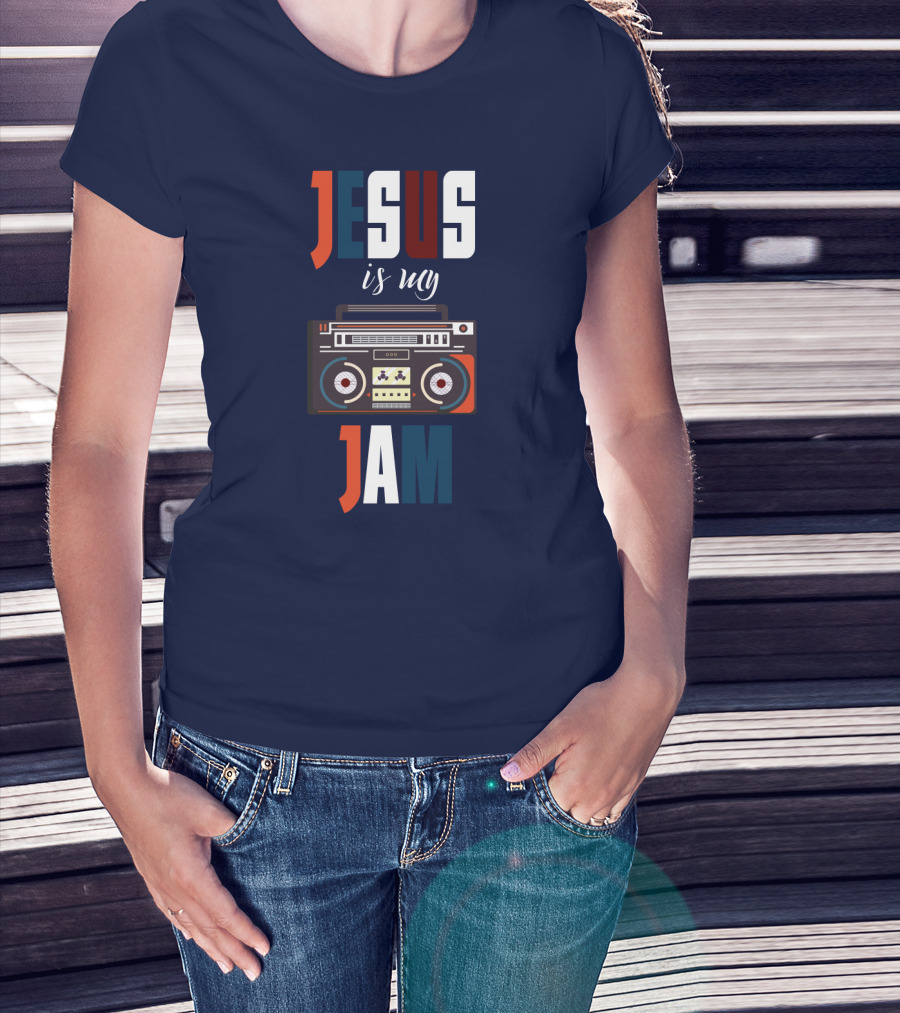 Jesus Is My Jam Boombox T-Shirt