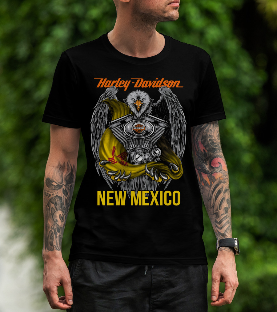 Harley Davidson Eagle Engine New Mexico T-Shirt