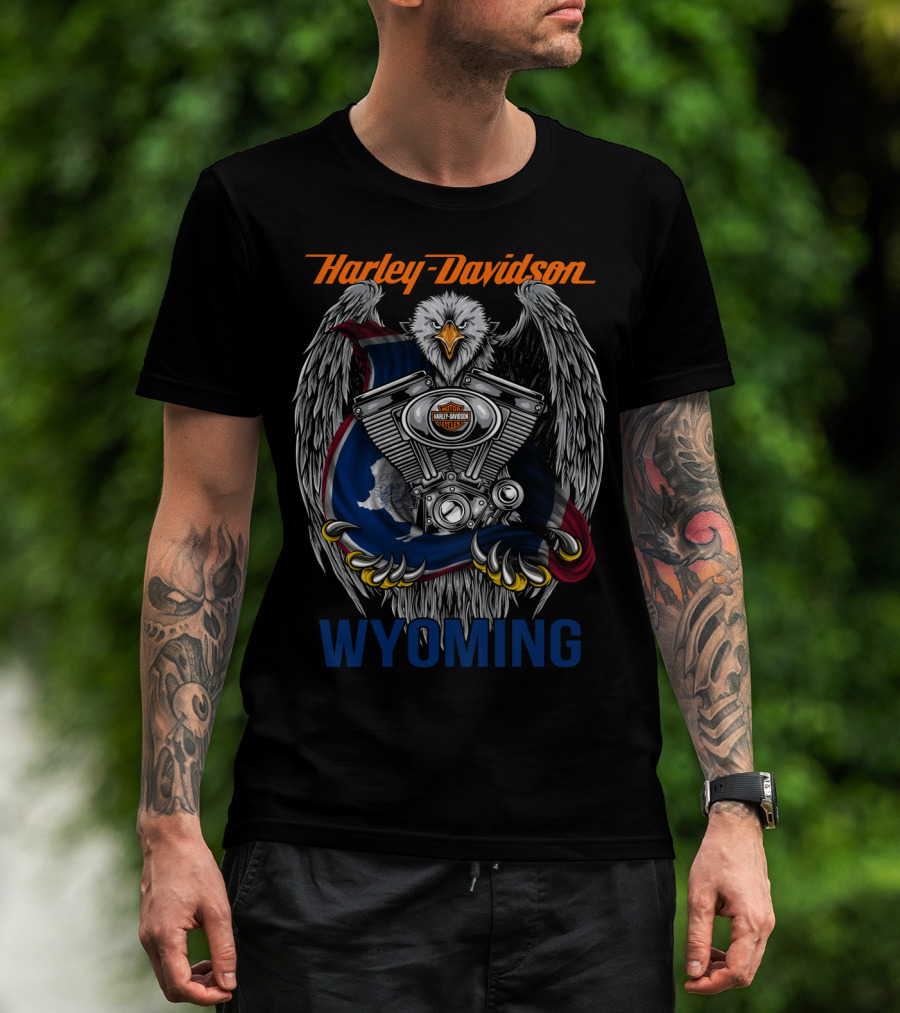 Harley Davidson Wyoming Eagle T-Shirt