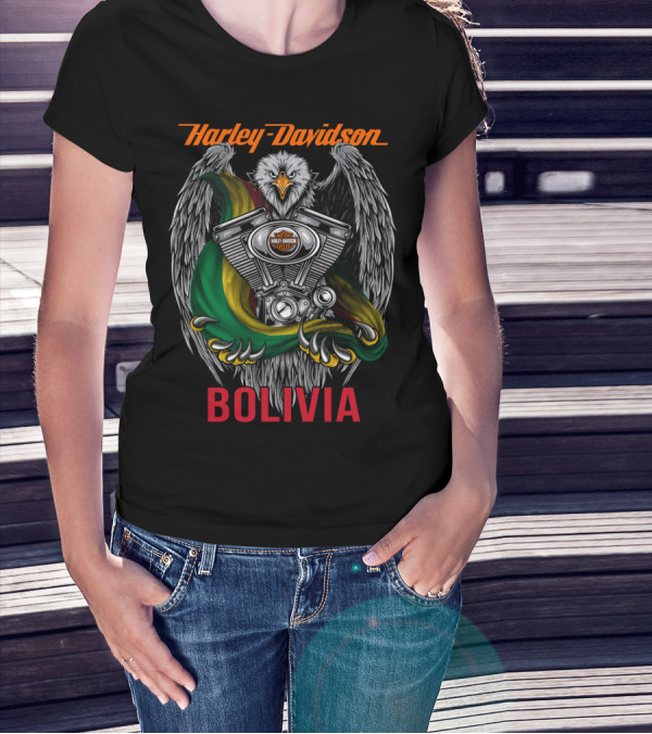 Harley Davidson Eagle Engine Bolivia T-Shirt