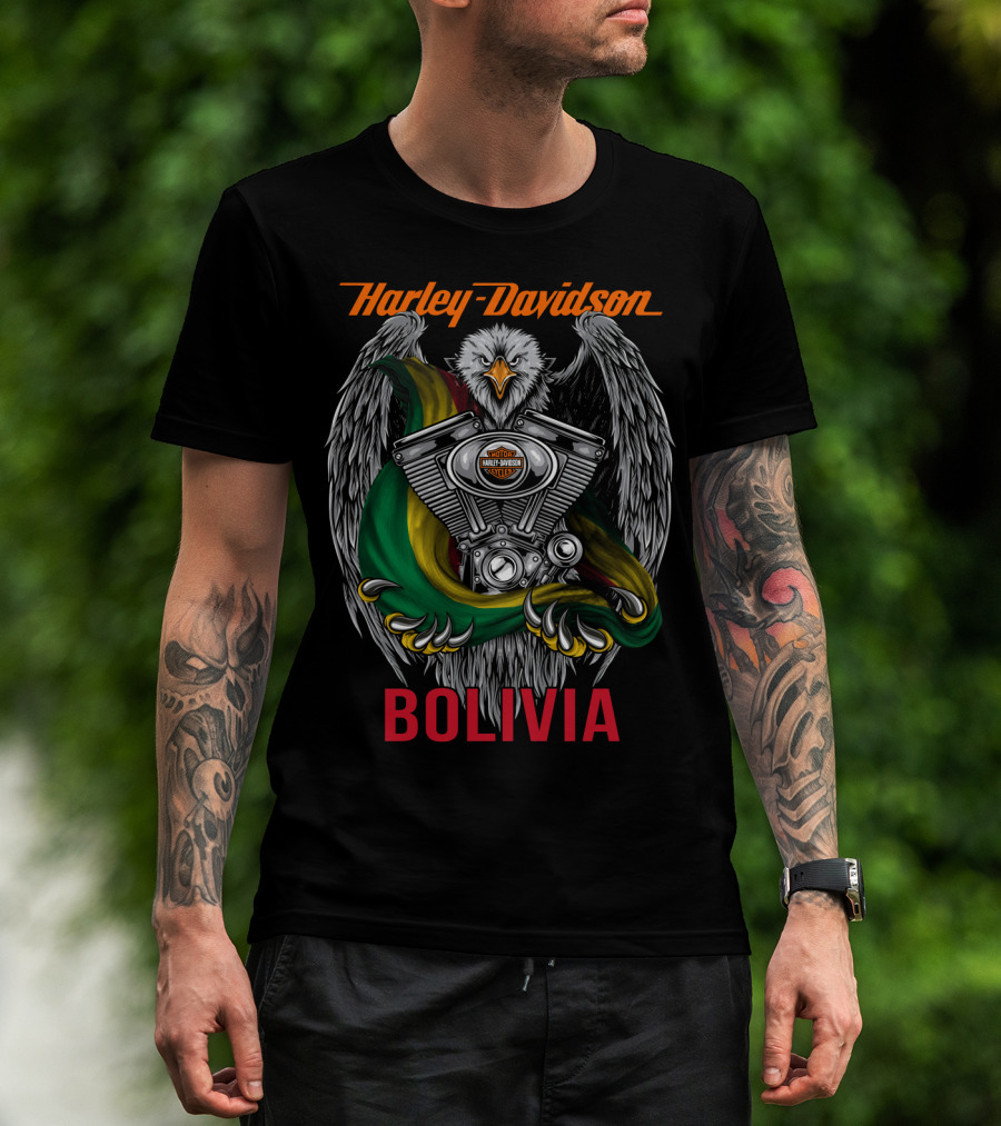 Harley Davidson Eagle Engine Bolivia T-Shirt
