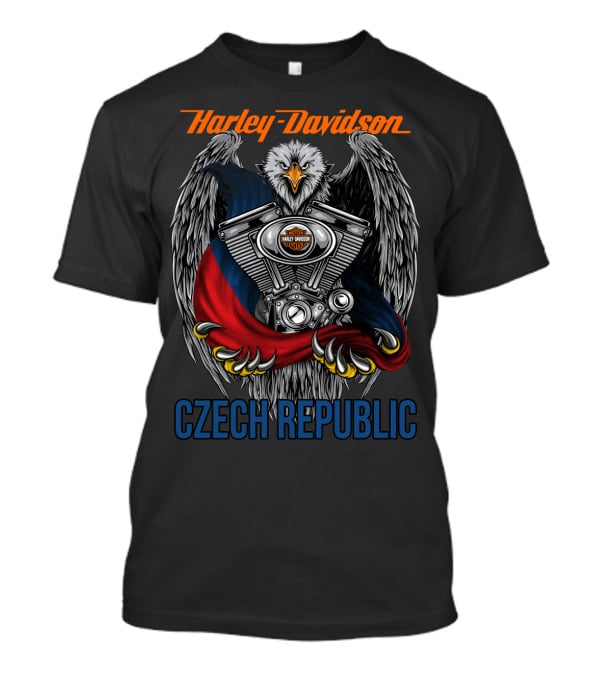 Harley Davidson Czech Republic Eagle Engine T-Shirt