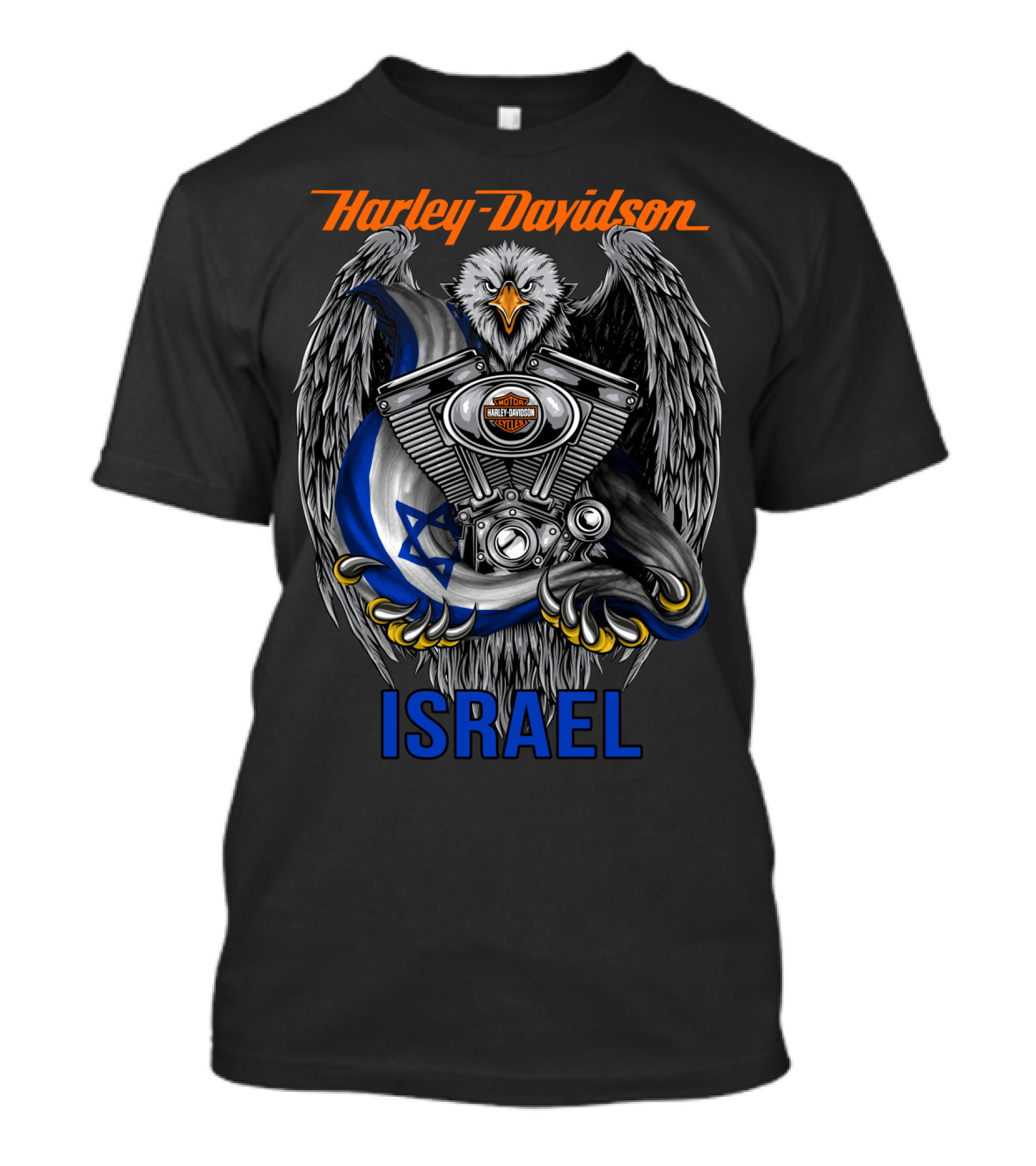 Harley Davidson Eagle Engine Israel T-Shirt