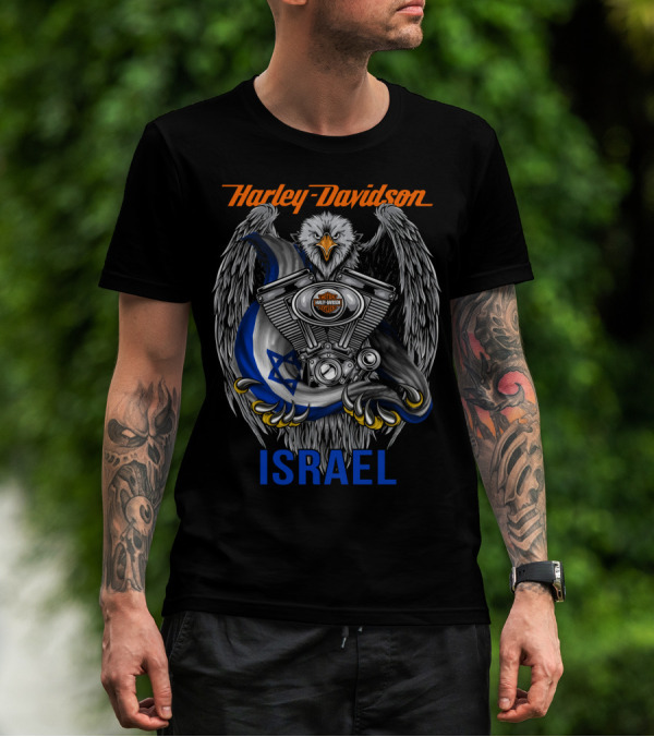 Harley Davidson Eagle Engine Israel T-Shirt