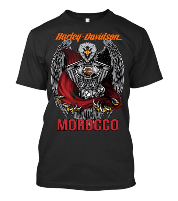 Harley Davidson Morocco Eagle Engine T-Shirt