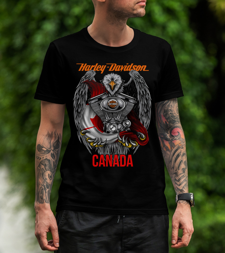 Harley Davidson Eagle Engine Canada T-Shirt
