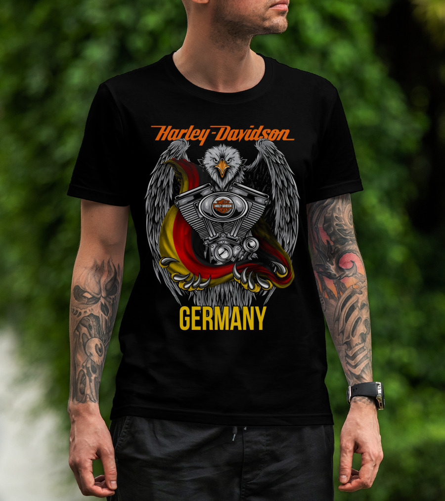 Harley Davidson Germany Eagle Engine T-Shirt